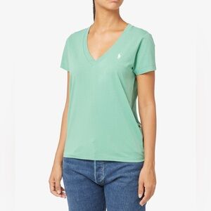 Polo Ralph Lauren Mint Green V-Neck T-Shirt